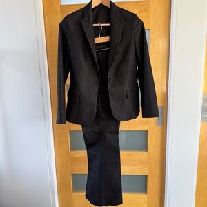 Theory Black Modern Fitted Suit